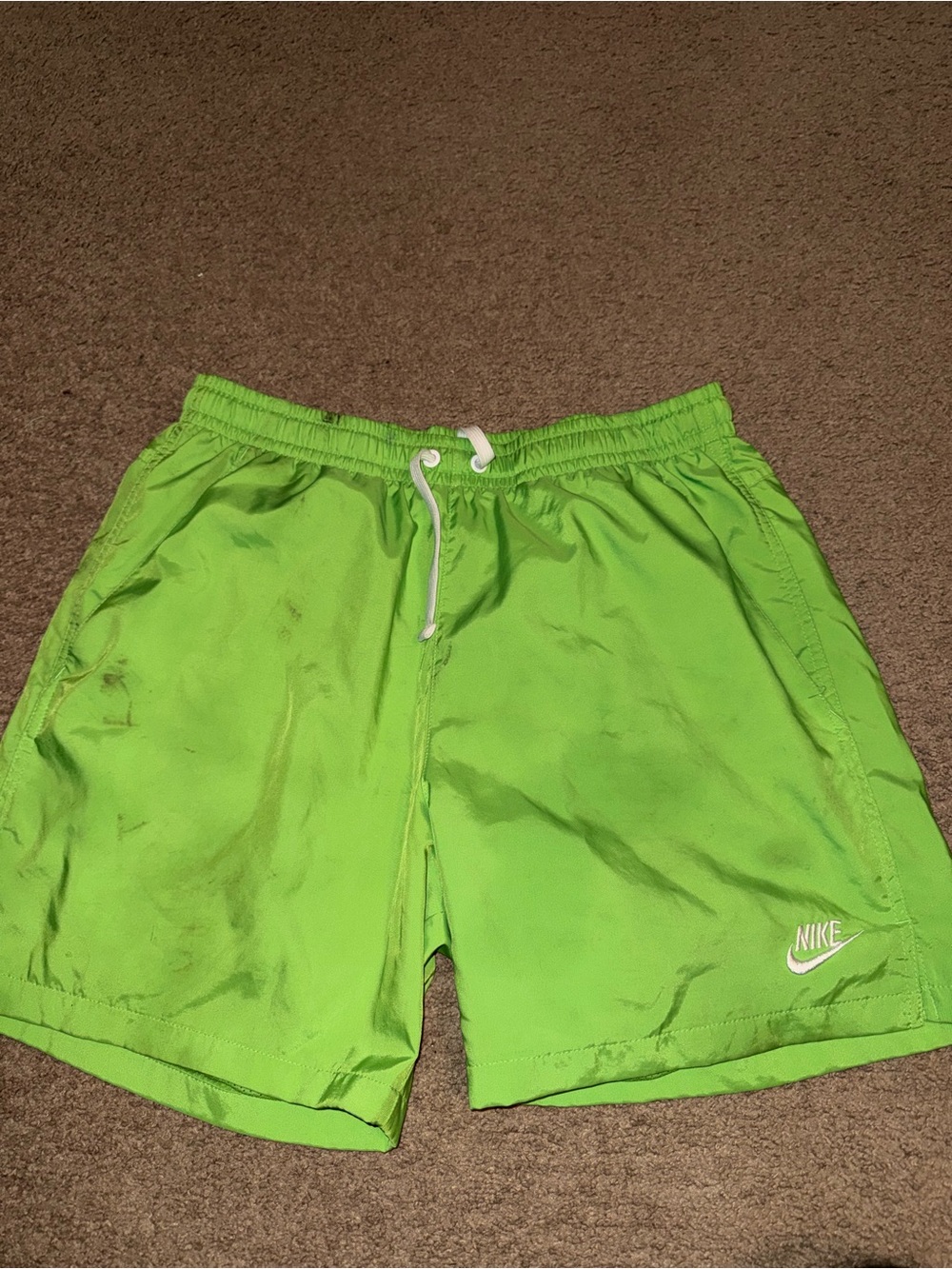 Nike Men’s Bright Lime Green Swim Trunks